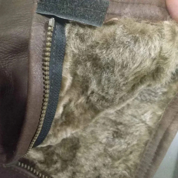 Hide Society Genuine Sheepskin Shearling Leather Mini SkirT Brown Luxury S - Picture 4 of 5